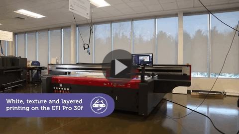 EFI Pro 30f Textured and Layered Printing Power App