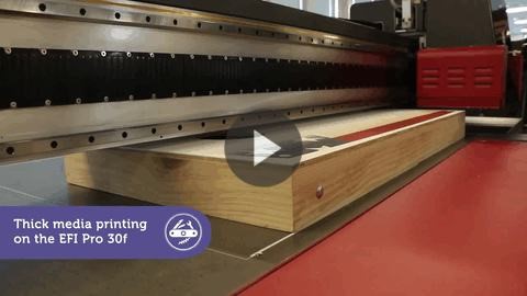 EFI Pro 30f Thick Media Printing Power App