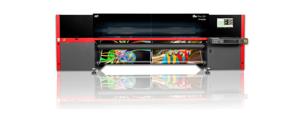 EFI Pro 33r roll-to-roll LED printer.